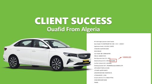 Últimas notícias da empresa sobre De comprador pela primeira vez a parceiro confiável: como Boucherit Ouafid construiu seu negócio de importação de automóveis conosco