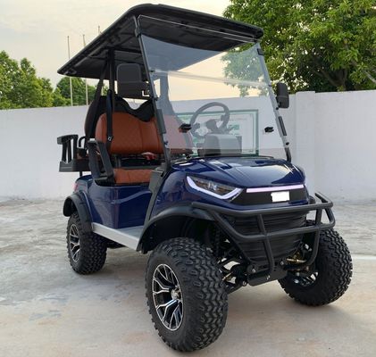 Bom preço. Equipado com sistema de estacionamento eletromagnético Mofo privado Carrinho de golfe elétrico levantado 4 passageiros Carrinhos de golfe de caça chineses on-line