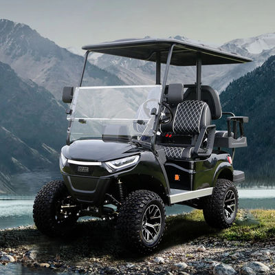 Bom preço. 48V5KW AC Motor Off-road 4 6 lugares Carros de golfe elétricos Várias cores Ônibus turístico para UTV Clube Kilometragem de condução 70-90km on-line