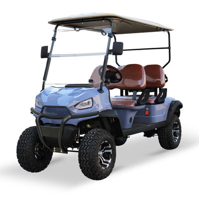 Bom preço. 2024 Carrinho de golfe elétrico de 4 pessoas para transporte de caça 20% Capacidade de classificação 15,5 mph Velocidade máxima 48V 5KW motor AC on-line