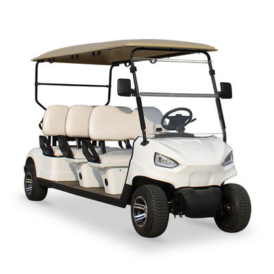 Bom preço. Tamanho do pneu 205/50-10 Diâmetro do pneu 18.1in 460mm Poderoso 4KW AC Motor Carrinho de Golfe Elétrico 2024 Passageiro de transporte de 6 lugares on-line