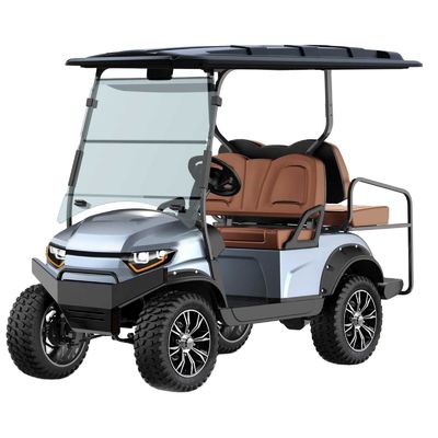 Bom preço. 72V 5KW AC Motor levantado 4 Passageiro Carrinho de Caça Edição Básica Carrinhos de Golf Comunitários Elétricos para Transporte Comunitário on-line