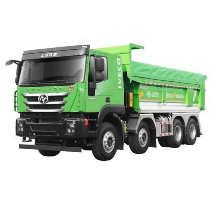 Bom preço. 2023 SAIC Hongyan H6 caminhão elétrico de reboque EV transporte de mineração caminhão pesado câmera traseira 360 ° tipo de acionamento 8X4 chinês on-line