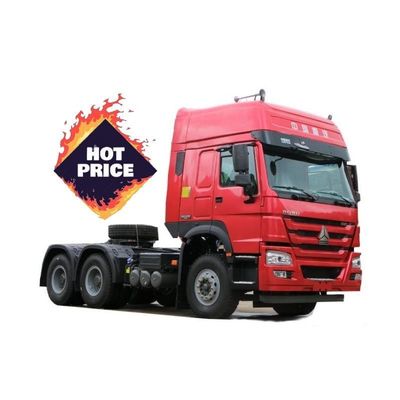 Bom preço. WD615.47 Motor Modelo SINOTRUK 6X4 HOWO 7 Tractor Tractor Truck Head em cor vermelha para as exigências do seu cliente on-line